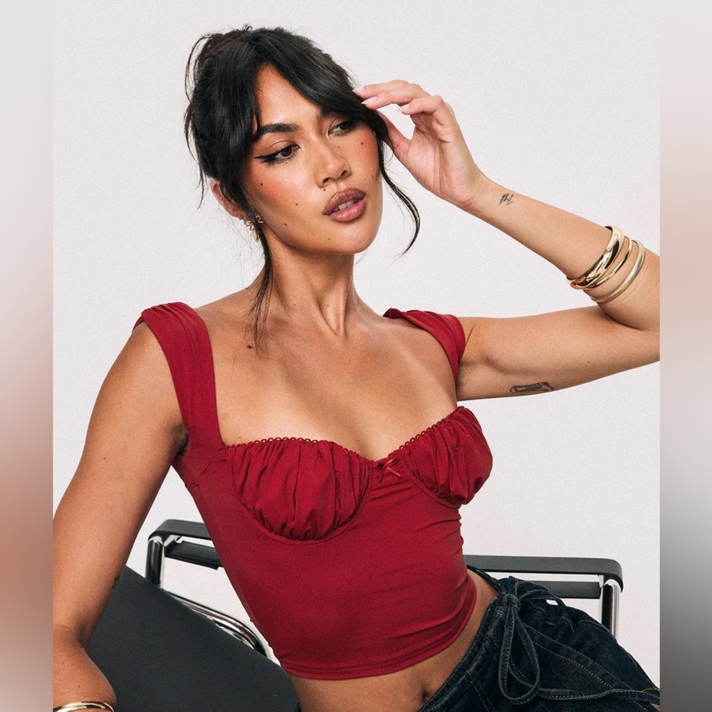 Candice top red from princess Polly. US 2. Worn 1 or 2 times.